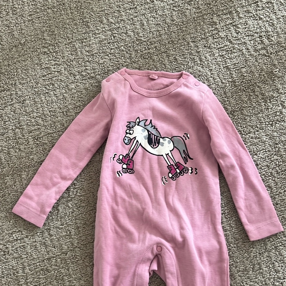 Stella McCartney kids pink romper 9 months